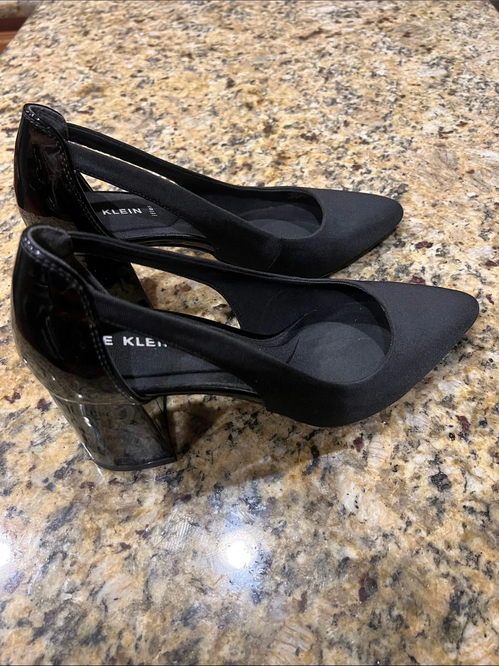 Anne Klein Black Pointed-Toe Heels